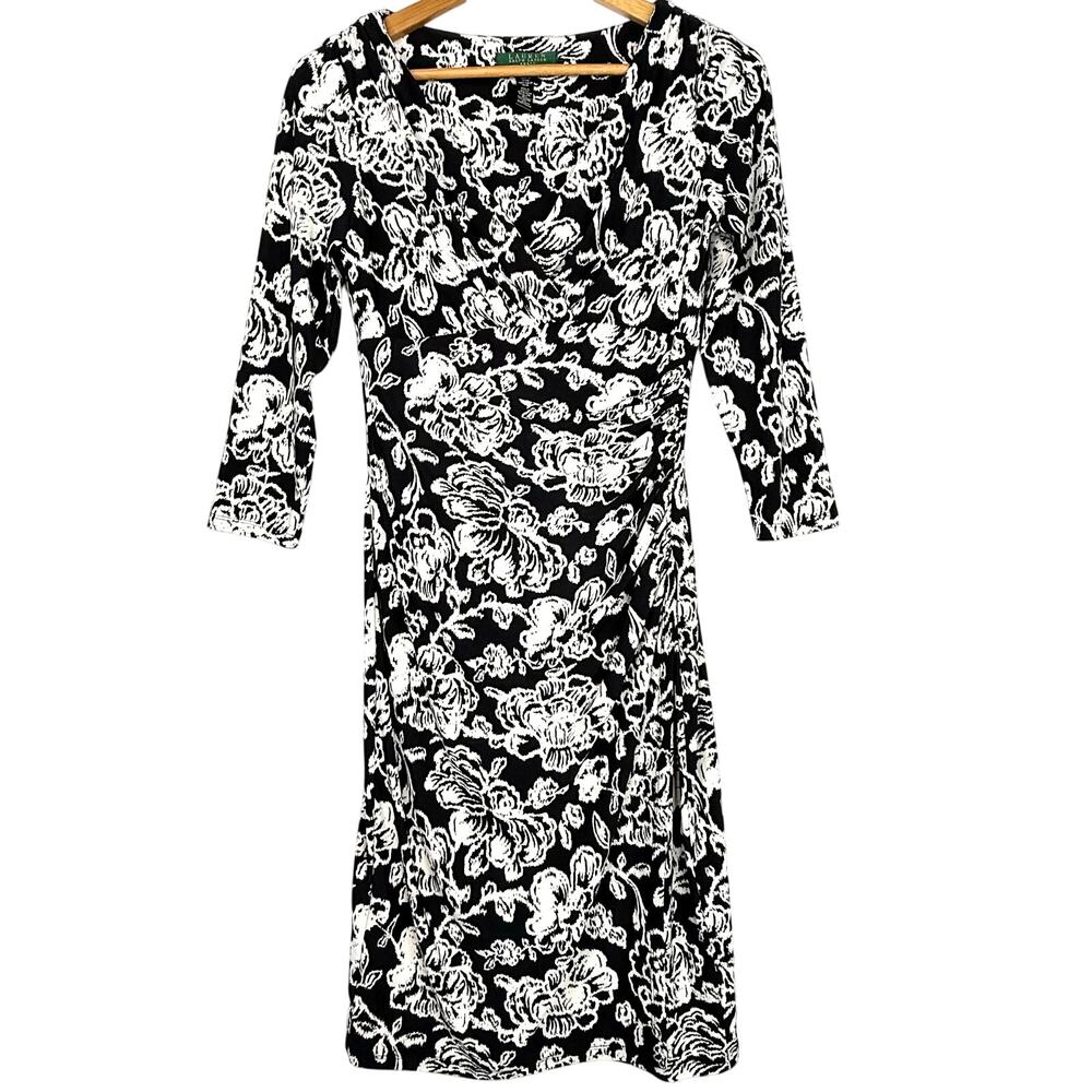 Lauren Ralph Lauren Black & White Sheath Dress 4